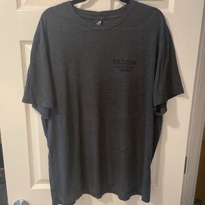 Filson Gray Short Sleeve Tee Classic Crew Neck
